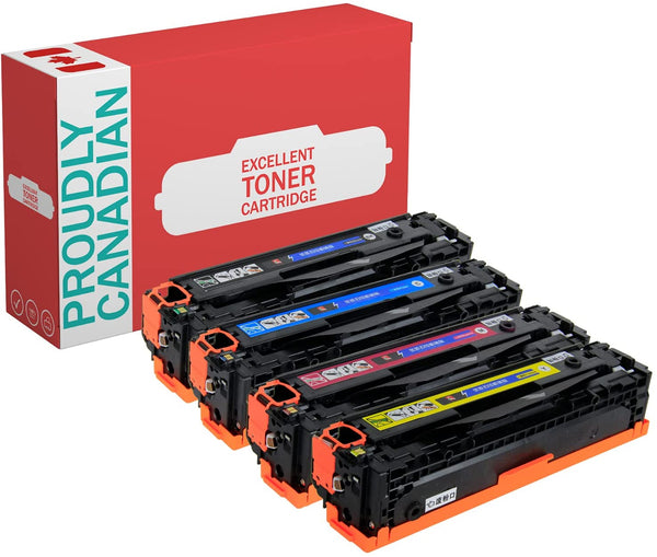 Canon 054H Compatible Toner Cartridge High Yield Combo (BK/C/M/Y)