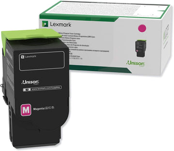 LEXMARK 78C1XM0 Original Toner Cartridge High Yield Magenta for use in CS421dn, CS521dn, CS622de, CX421adn, CX522ade, CX622ade, CX625ade, CX625adhe
