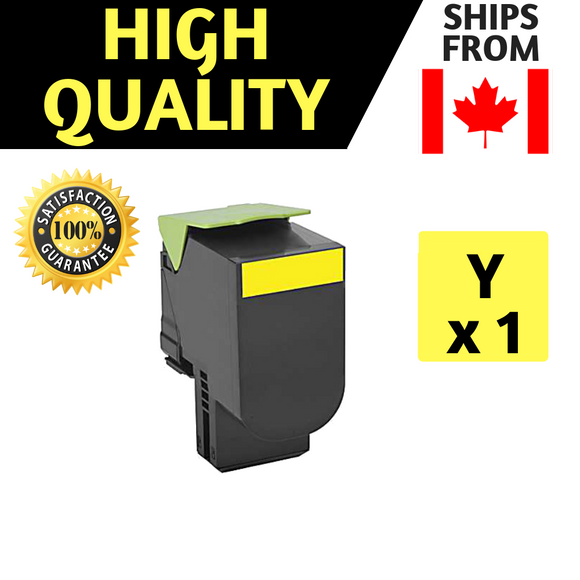 Remanufactured  Lexmark 80C1HY0 (801HY) Yellow Toner Cartridge