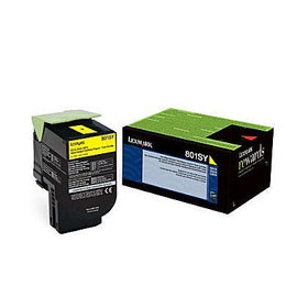 Original Lexmark 80C1SY0 Yellow Toner Cartridge