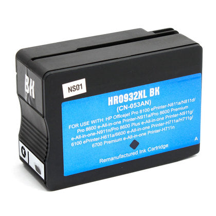 HP 932XL Black New Compatible Inkjet Cartridge High Capacity (CN053AN)