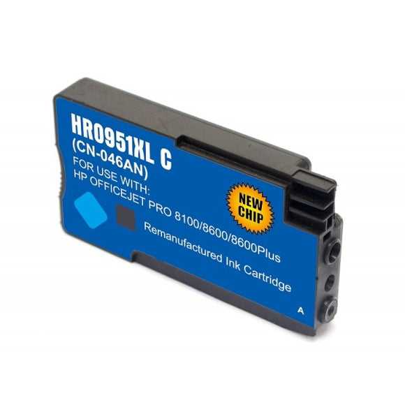 HP 951XL Cyan New Compatible Inkjet Cartridge High Capacity (CN046AN)