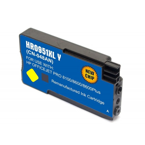 HP 951XL Yellow New Compatible Inkjet Cartridge - High Capacity (CN048AN)