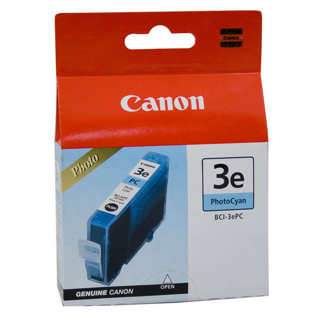 Original Canon BCI3ePC/6PC New Photo Cyan Inkjet Cartridge