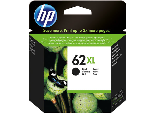 Original HP 62XL Black High Yield Ink Cartridge (C2P05AN)