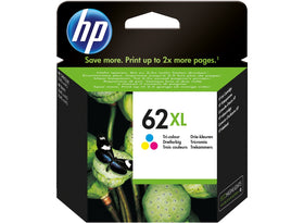 Original HP 62XL Tri-Color High Yield Ink Cartridge (C2P07AN)