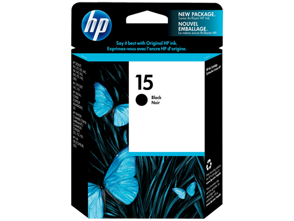 Original HP 15 Black Ink Cartridge (C6615DN)