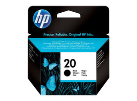 Original HP 20 Black Ink Cartridge (C6614D)