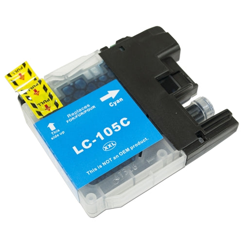 Brother LC105C XL New Cyan Compatible Inkjet Cartridge (LC105C)
