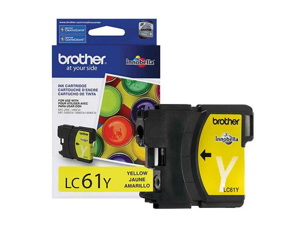 Original Brother LC61Y Yellow Ink Cartridge
