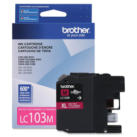 Original Brother LC103MS Magenta Ink Cartridge, HighYield
