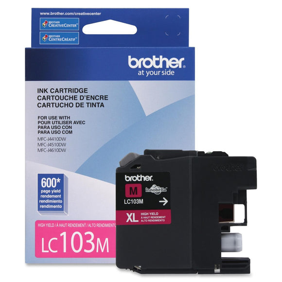 Original Brother LC103MS Magenta Ink Cartridge, HighYield