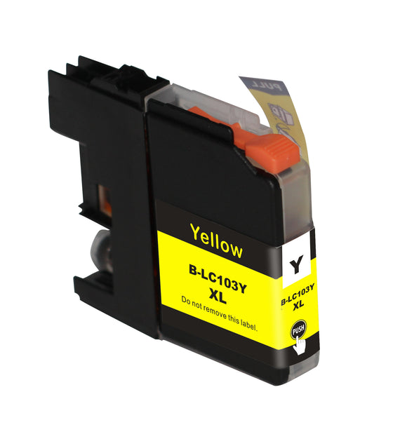 Brother LC 103XL New Yellow Compatible Inkjet Cartridge (LC103/1 Y)