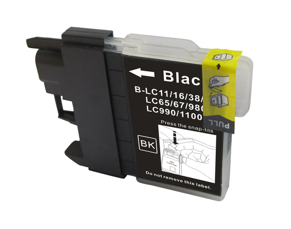 Brother LC61BK / LC65 BK New Black Compatible Inkjet Cartridge (LC61BK)