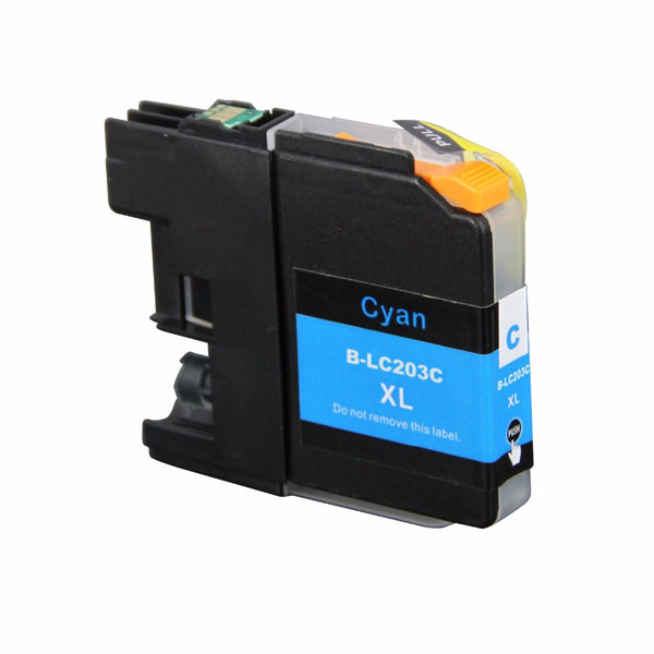 Brother LC-203XL C New Cyan Compatible Inkjet Cartridge (LC-203C)