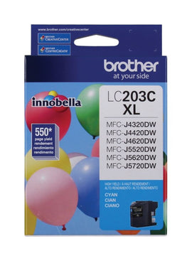 Original Brother LC203CS Cyan Ink Cartridge, HighYield