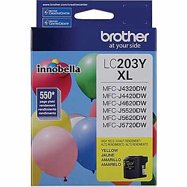 Original Brother LC203YS Yellow Ink Cartridge, HighYield
