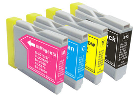 Brother LC-51 New Compatible Inkjet Cartridges - Combo Pack of 4 (BK,C,M,Y)