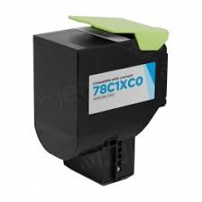 LEXMARK 78C1XC0 Cyan Compatible Toner Cartridge High Yield for use in CS421dn, CS521dn, CS622de, CX421adn, CX522ade, CX622ade, CX625ade, CX625ad