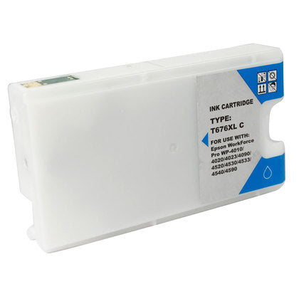 Epson T676XL New Cyan Compatible Inkjet Cartridge (High Capacity Version of Epson T676)