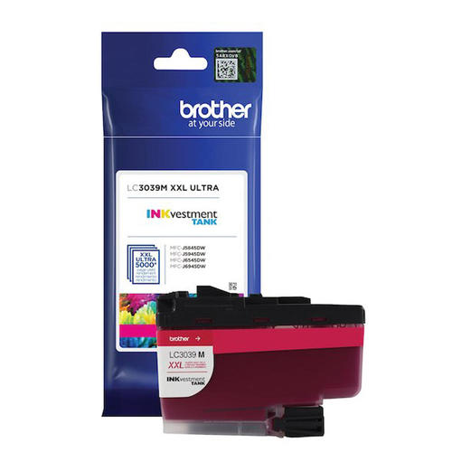 Brother LC3039 Original Ink Cartridge Ultra High Yield BK/C/M/Y for use in MFCJ5845DW, MFCJ5845DW XL, MFCJ5945DW, MFCJ6545DW, MFCJ6545DW XL, MFCJ6945DW