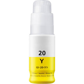 Canon GI20 Compatible Ink Bottle PGBK/C/M/Y for use in PIXMA G5020, PIXMA G6020, PIXMA G7020 - 0