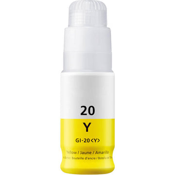 Canon GI20 Compatible Ink Bottle PGBK/C/M/Y for use in PIXMA G5020, PIXMA G6020, PIXMA G7020 - 0