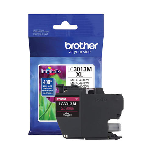 Brother LC3013 Original Ink Cartridge Combo High Yield BK/C/M/Y for use in MFC-J491DW, MFC-J497DW, MFC-J690DW, MFC-J895DW