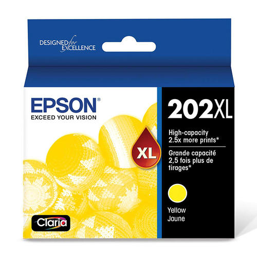 Original Epson T202XL- 202xl Yellow Ink Cartridge High Yield