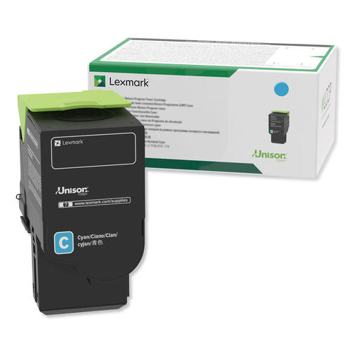 LEXMARK 78C1XC0 Original Toner Cartridge High Yield Cyan for use in CS421dn, CS521dn, CS622de, CX421adn, CX522ade, CX622ade, CX625ade, CX625adhe