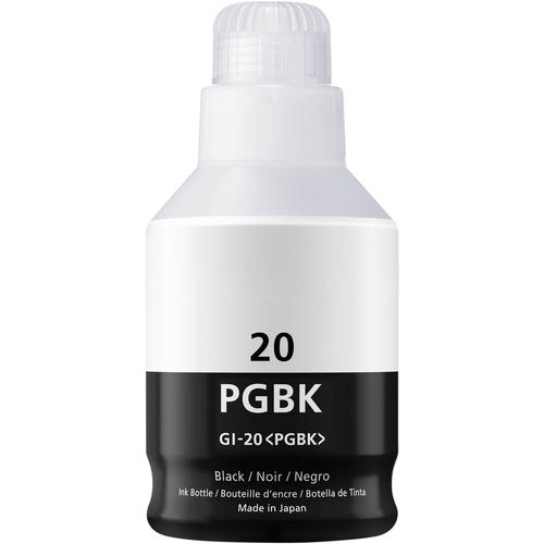 Canon GI20 Compatible Ink Bottle PGBK/C/M/Y for use in PIXMA G5020, PIXMA G6020, PIXMA G7020