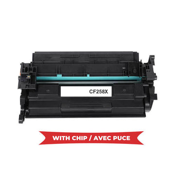 HP 58X CF258X WITH CHIP Compatible Black High Yield Laser Toner Cartridge (Updated CHIP)