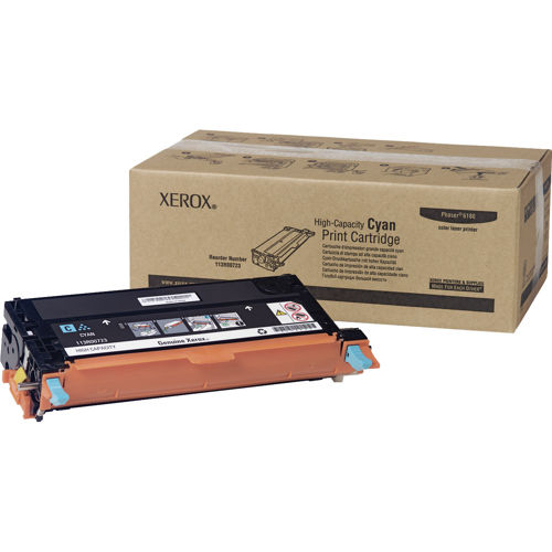 Xerox® 113R00723 Cyan Toner Cartridge, High Yield