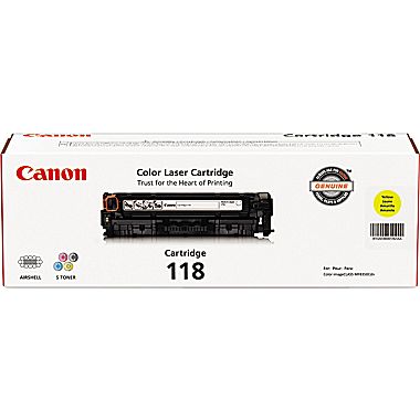 Original Canon 118 New Yellow Toner Cartridge