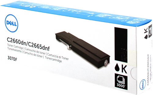 Dell Toner Cartridge, Laser, High Yield, Black, (3070F)