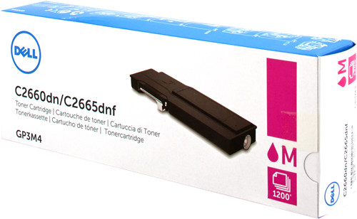 Dell Toner Cartridge, Laser, Standard Yield, Magenta, (GP3M4)
