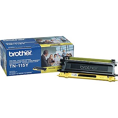 Original Brother TN115 Y New Yellow Toner Cartridge  (High Capacity Version of TN110Y)