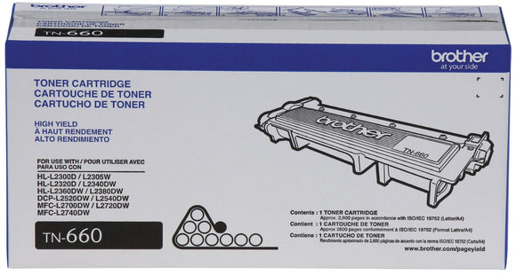 Original Brother TN660 New Black Toner Cartridge  (High Capacity Version of TN630)