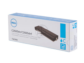 Dell Toner Cartridge, Laser, High Yield, Cyan, (TW3NN)