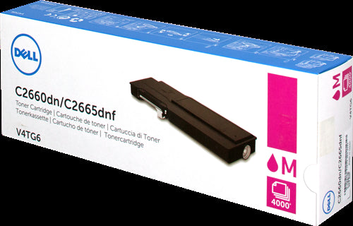 Dell Toner Cartridge, Laser, High Yield, Magenta, (V4TG6)