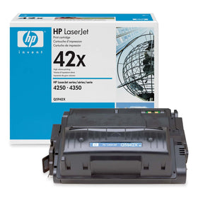 HP 42X (Q5942X) Original High Yield Black Toner Cartridge for LaserJet 4250/4350 Series