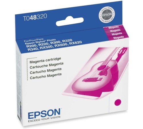 Original Epson 48, Magenta Ink Cartridge (T048320)