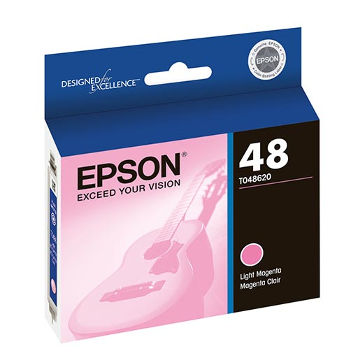 Original Epson 48, Light Magenta Ink Cartridge (T048620)