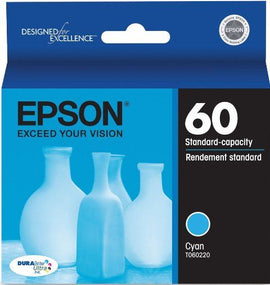 Original Epson 60, Cyan Ink Cartridge (T060220)