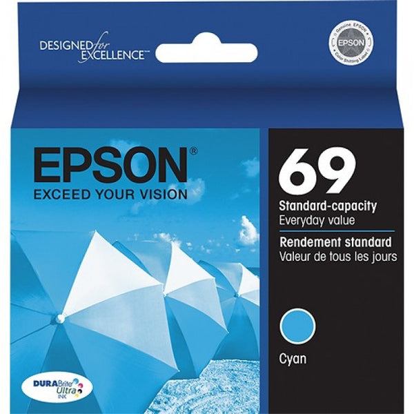Original Epson® 69 (T069220) Cyan Ink Cartridge