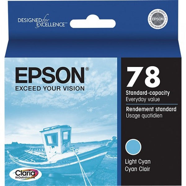 Original Epson® 78 (T078520) Light Cyan Ink Cartridge