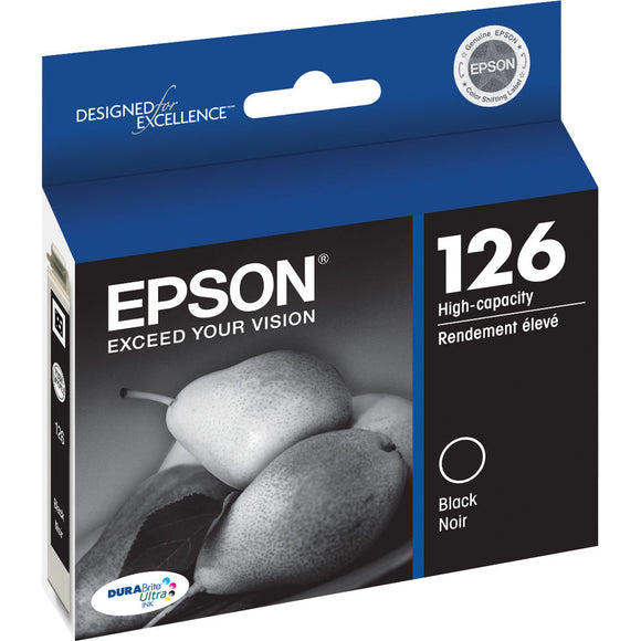 Original Epson® 126 Black Ink Cartridge, High Yield (T126120)