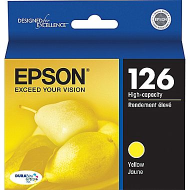 Original Epson® 126 Yellow Ink Cartridge, High Yield (T126420)