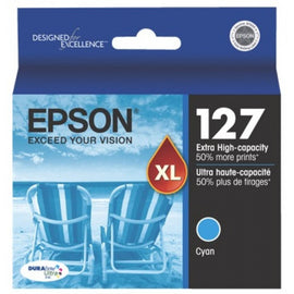 Original Epson® 127 (T127220) Cyan Ink Cartridge, Extra High Capacity