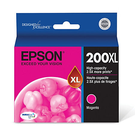 Original Epson 200XL, Magenta Ink Cartridge, High Capacity (T200XL320)